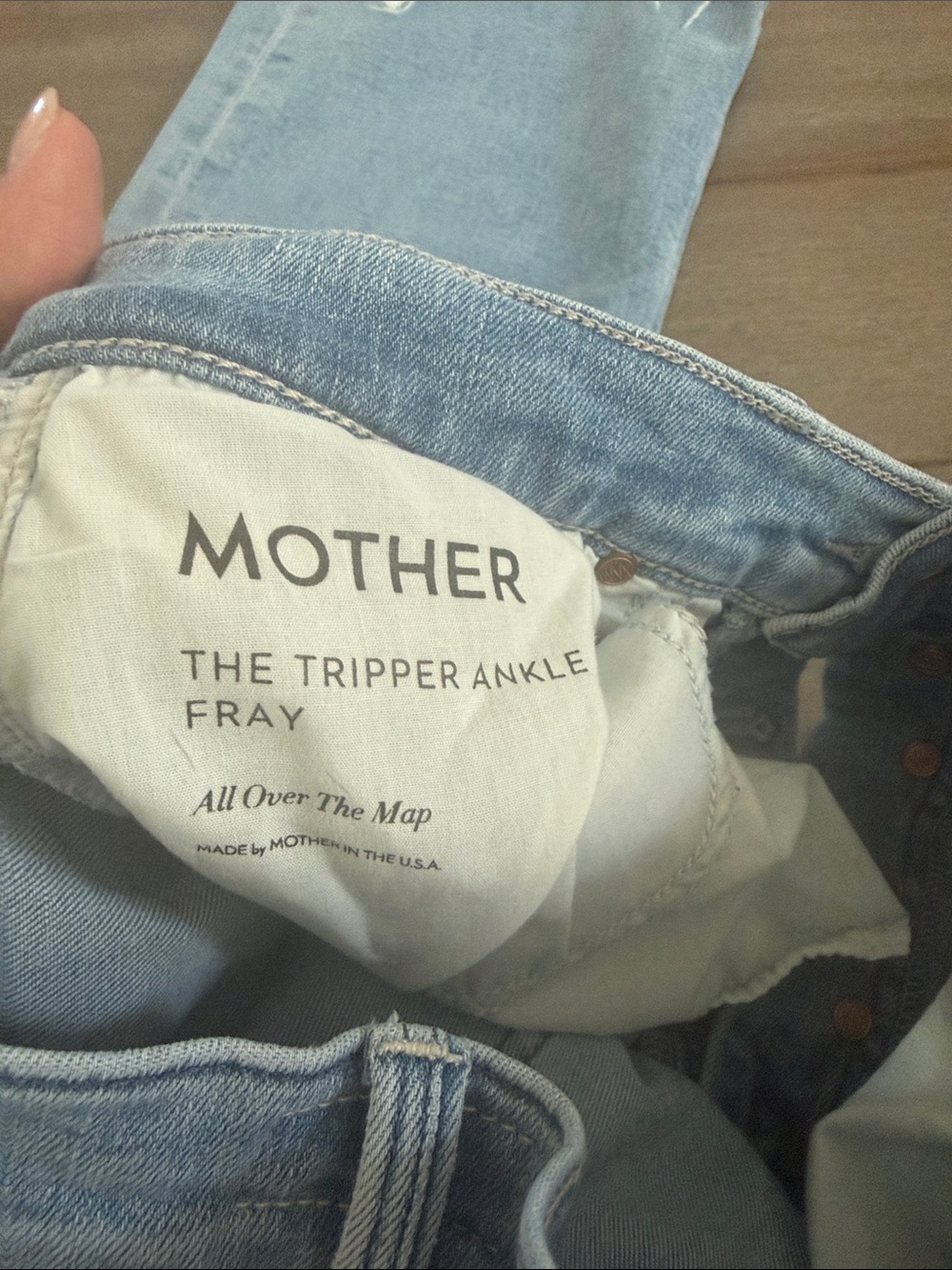 Mother ‘The Tripper Ankle” jeans Light Wash Women's Button-fly size 28 - Picture 3 of 3
